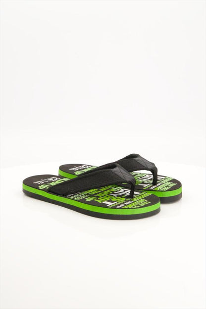 Black & Green Comfort Flip Flop