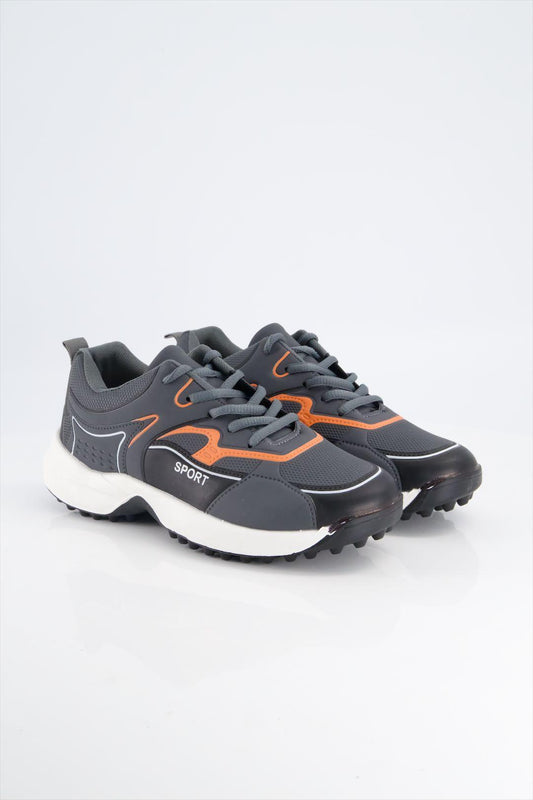 Grey Sports Gripper Shoes