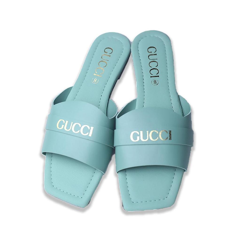 Cyan Rexine Casual Flats