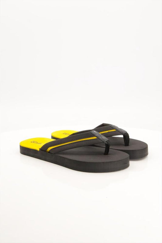 Black & Yellow Comfort Flip Flop